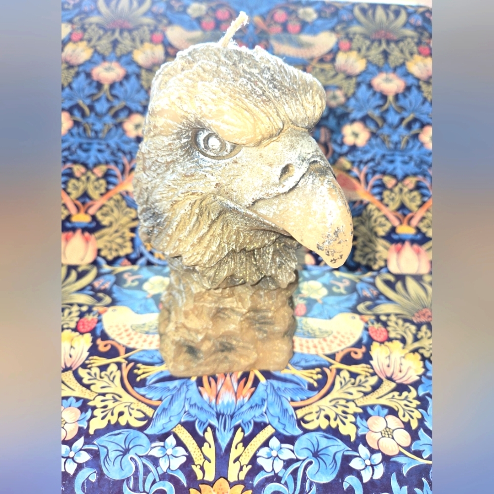 Vintage Bald Eagle Head Candle